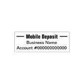 Professionele mobiele aanbetaling  zelfinktende stempel (Design)