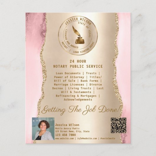 Professionele mobiele handmatige en leningtekenaar flyer (Voorkant)