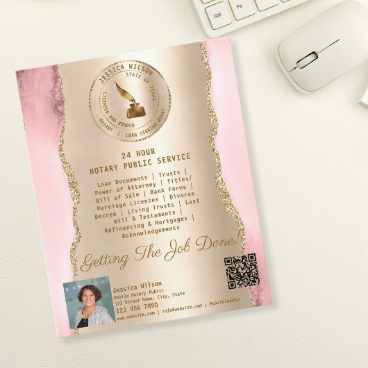 Professionele mobiele handmatige en leningtekenaar flyer