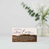 Professionele mobiele handmatige en leningtekenaar visitekaartje (Staand voorkant)