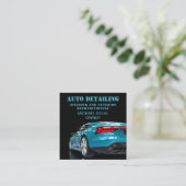 Professionele mobiele service met automatische geg vierkante visitekaartje (Staand voorkant)