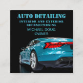 Professionele mobiele service met automatische geg vierkante visitekaartje (Voorkant)