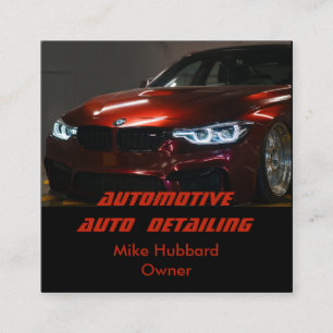 Professionele mobiele service met automatische geg vierkante visitekaartje