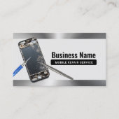Professionele Mobiele Telefoon Reparatie Service Visitekaartje (Voorkant)