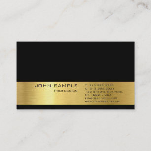 Professionele Modern Plain Elegant Gold Look Delux Visitekaartje