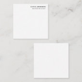 Professionele Modern Plain Simple Premium Informatiekaartje (Voorkant / Achterkant)