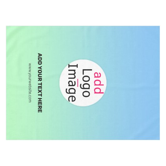 Professionele, moderne, aangepaste zakelijke merkg tafelkleed (Voorkant (Horizontaal))