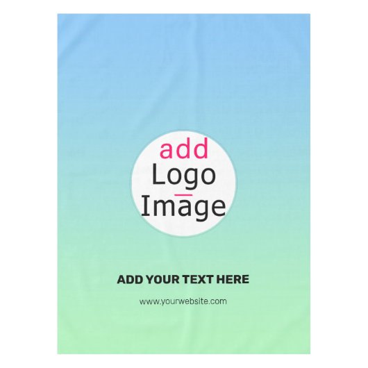 Professionele, moderne, aangepaste zakelijke merkg tafelkleed (Voorkant)