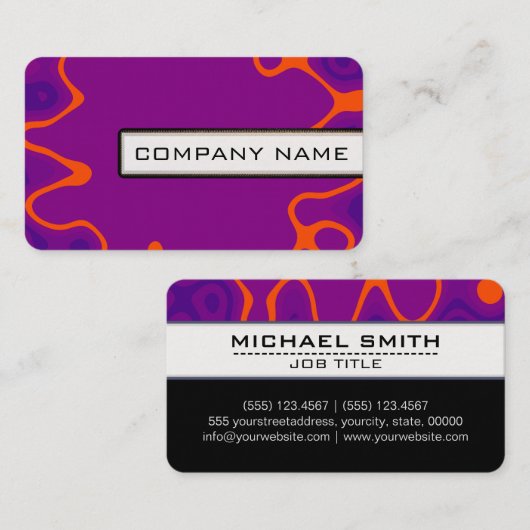 Professionele moderne Abstracte kunst elegant #41 Visitekaartje (Voorkant / Achterkant)