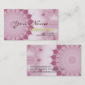 Professionele moderne Abstracte Mandala roze venti Visitekaartje (Voorkant / Achterkant)