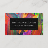 Professionele moderne Abstracte ontwerper Visitekaartje (Voorkant)