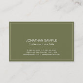 Professionele Moderne Artistieke Elite Design Plai Visitekaartje (Voorkant)