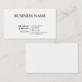 Professionele moderne basisproducten visitekaartje (Voorkant / Achterkant)