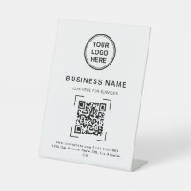 Professionele moderne bedrijfsnaam QR Code Logo
