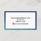 Professionele moderne betonnen textuur visitekaartje (Achterkant)