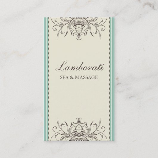 Professionele, moderne bloem visitekaartje (Voorkant)