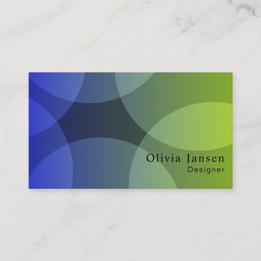 Professionele Moderne Bold & Trendy Designer Visitekaartje (Voorkant)