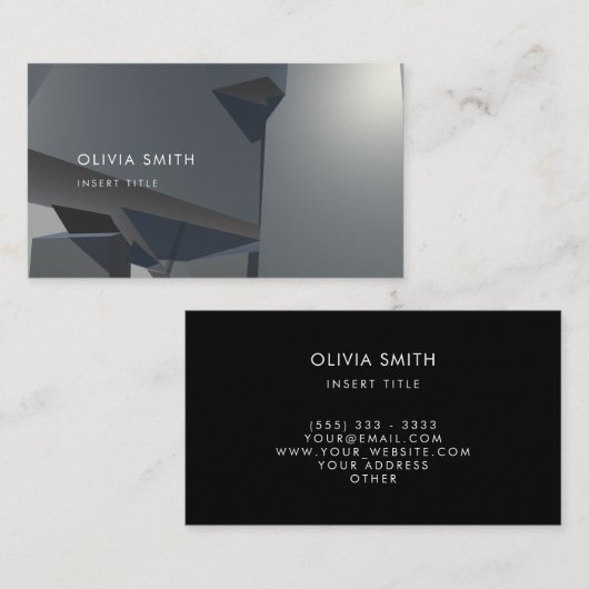 Professionele moderne brug visitekaartje (Voorkant / Achterkant)