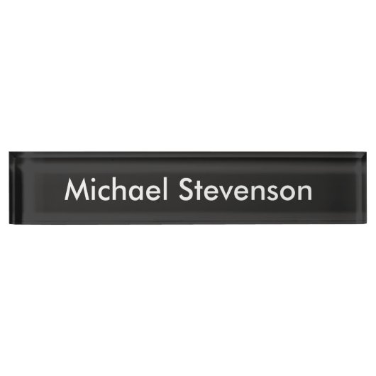 Professionele moderne Business Desk Name plate Naambordje (Voorkant)