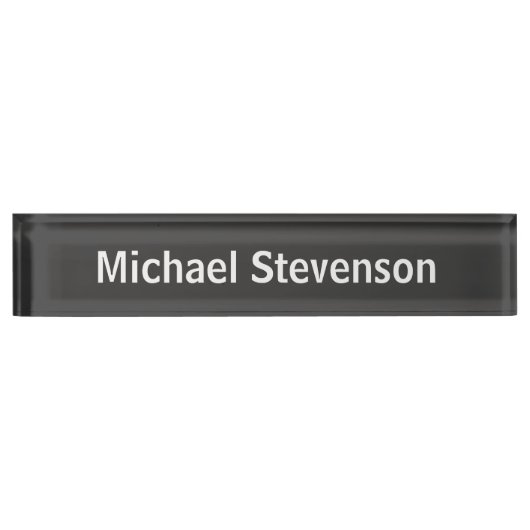 Professionele moderne Business Desk Name plate Naambordje (Voorkant)