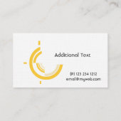 Professionele, moderne Business Hi-Tech Circle Div Visitekaartje (Achterkant)