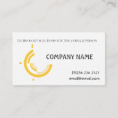 Professionele, moderne Business Hi-Tech Circle Div Visitekaartje (Voorkant)