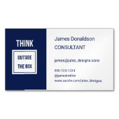 Professionele moderne consultant marine magnetisch visitekaartje (Voorkant)