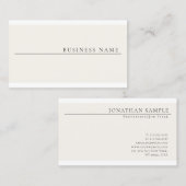 Professionele moderne, creatieve, minimale vlakte visitekaartje (Voorkant / Achterkant)