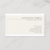 Professionele moderne, creatieve, minimale vlakte visitekaartje (Achterkant)