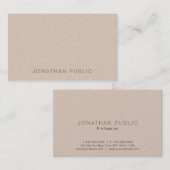 Professionele, moderne Creative Pearl Finish Luxur Visitekaartje (Voorkant / Achterkant)