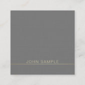 Professionele moderne Creative Premium Linen Luxur Vierkante Visitekaartje (Voorkant)