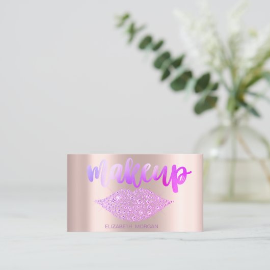 Professionele, moderne diamanten, Roos Gold Visitekaartje (Staand voorkant)