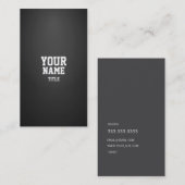 Professionele moderne dichtheid visitekaartje (Voorkant / Achterkant)