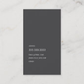 Professionele moderne dichtheid visitekaartje (Achterkant)