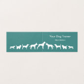 Professionele moderne Dog-training Visitekaartje (Buitenkant ongevouwen)