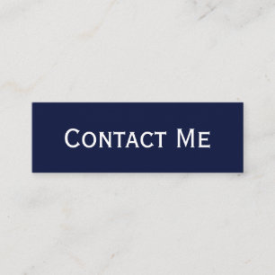 Professionele moderne, donkerblauwe Kaart voor con Contactkaartje