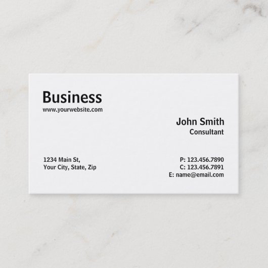 Professionele moderne eenvoudige computerreparatie visitekaartje (Voorkant)