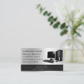 Professionele moderne eenvoudige computerreparatie visitekaartje (Staand voorkant)