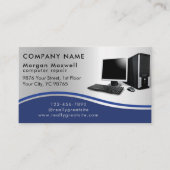 Professionele moderne eenvoudige computerreparatie visitekaartje (Voorkant)