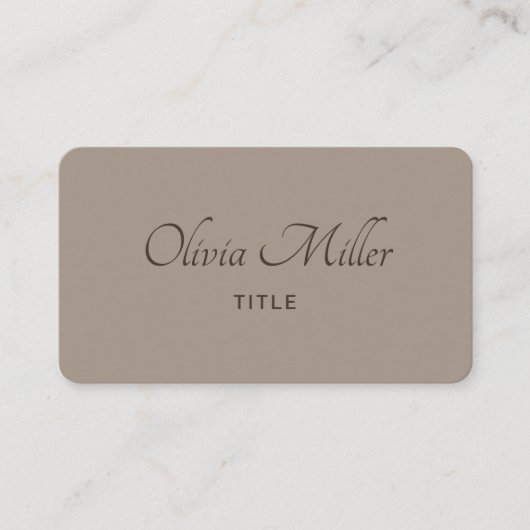 Professionele moderne eenvoudige elegante minimali visitekaartje (Voorkant)