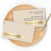 Professionele moderne eenvoudige faux goud geborst visitekaartje