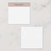 Professionele, moderne, eenvoudige flatpanel notitiekaartje (Voorkant / Achterkant)