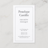 Professionele, moderne, eenvoudige garnalenzijde visitekaartje (Voorkant)