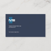 Professionele moderne, eenvoudige geometrische CEO Visitekaartje (Achterkant)
