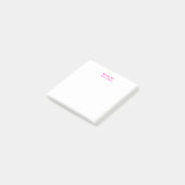 Professionele Moderne Eenvoudige Gewone Naam Roze Post-it® Notes (Schuin)