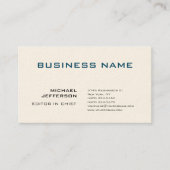 Professionele moderne, eenvoudige handtekeningen visitekaartje (Voorkant)