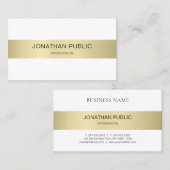 Professionele, moderne, eenvoudige laptop in luxe visitekaartje (Voorkant / Achterkant)