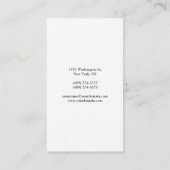 Professionele, moderne, eenvoudige laptop visitekaartje (Achterkant)