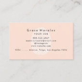 Professionele Moderne Eenvoudige Lichte Koper Mini Visitekaartje (Achterkant)