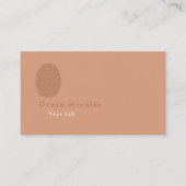 Professionele Moderne Eenvoudige Lichte Koper Mini Visitekaartje (Voorkant)